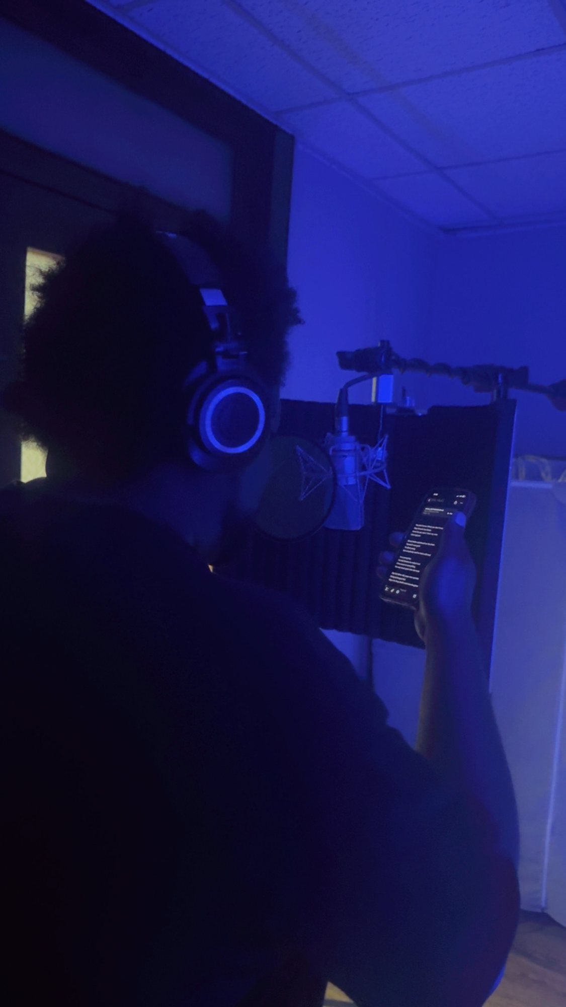 GBranch in the vocal booth